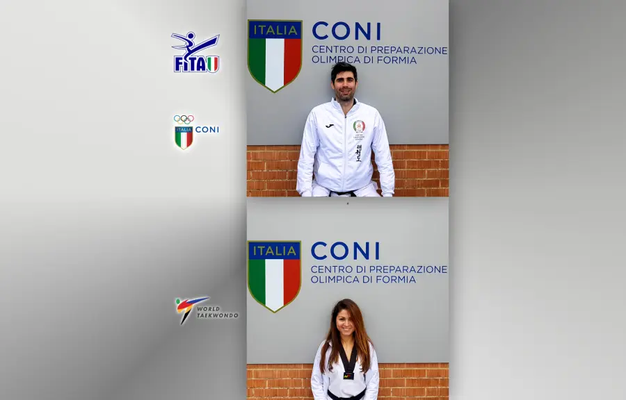 I tecnici del Centro Taekwondo Genova al Centro di Preparazione Olimpica CONI di Formia
